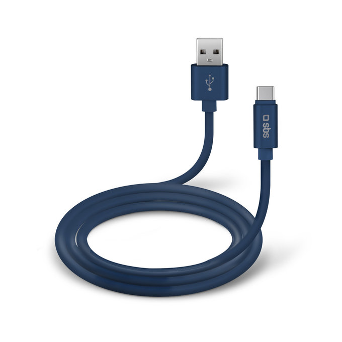SBS - USB-C / USB Cable (1m), blue