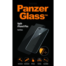 PanzerGlass - Rear Tempered Glass Backglass for iPhone 8 Plus, transparent