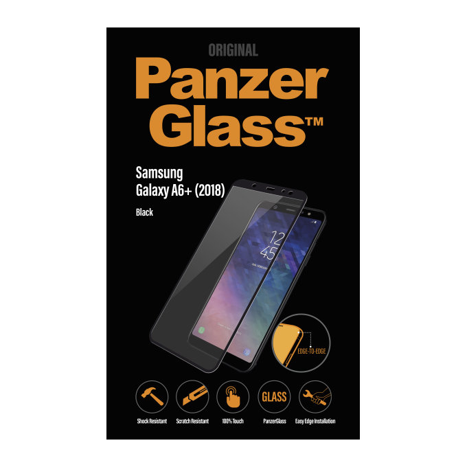 PanzerGlass - Tempered Glass for Samsung Galaxy A6+ (2018) black