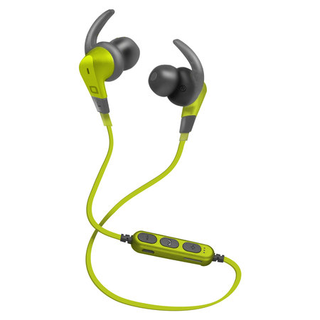 SBS - Sports Wireless Headphones with Micro SD Port, green