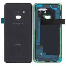 Samsung Galaxy A8 A530F (2018) - Battery Cover (Black) - GH82-15557A Genuine Service Pack