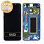 Samsung Galaxy S9 G960F - LCD Display + Touch Screen + Frame (Coral Blue) - GH97-21696D, GH97-21697D Genuine Service Pack