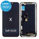 Display Soft OLED for iPhone X, Touch Screen with Frame, FixPremium
