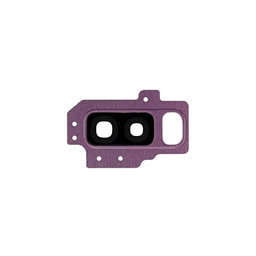 Samsung Galaxy S9 Plus G965F, G965FD - Frame + Rear Camera Lens (Lilac Purple)