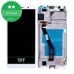 Huawei Y6 Prime (2018) - LCD Display + Touch Screen + Frame (White) TFT