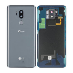 LG G710EM G7 ThinQ - Battery Cover + Fingerprint Sensor (New Platinum Gray) - ACQ90241013 Genuine Service Pack