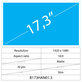 17.3 LCD Slim Matte 30 pin Full HD