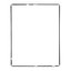Apple iPad 3, iPad 4 - Plastic Frame under Touch Screen (Black)