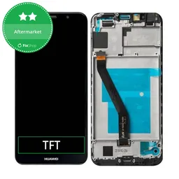 Huawei Y6 (2018) - LCD Display + Touch Screen + Frame (Black) TFT