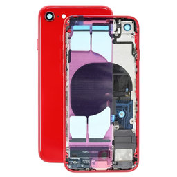 Apple iPhone 8 - Rear Housing with Small Parts (Red)