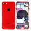 Apple iPhone 8 - Rear Housing with Small Parts (Red)