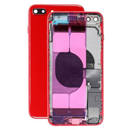 Apple iPhone 8 Plus - Rear Housing with Small Parts (Red)