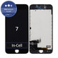 Display In-Cell for iPhone 7, Black, Touch Screen with Frame, FixPremium