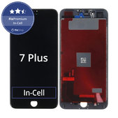 Display In-Cell for iPhone 7 Plus, Black, Touch Screen with Frame, FixPremium