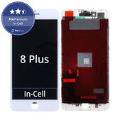 Display In-Cell for iPhone 8 Plus, White, Touch Screen with Frame, FixPremium