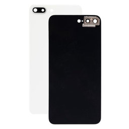 Apple iPhone 8 Plus - Rear Housing Glass + Camera Holder (Silver)