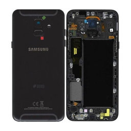 Samsung Galaxy A6 A600 (2018) - Battery Cover (Black) - GH82-16423A Genuine Service Pack