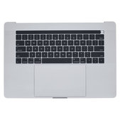 Apple MacBook Pro 15" A1707 (Late 2016 - Mid 2017) - Top Keyboard Frame + Keyboard US + Microphone + Trackpad + Speakers (Silver)