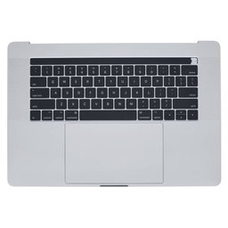 Apple MacBook Pro 15" A1707 (Late 2016 - Mid 2017) - Top Keyboard Frame + Keyboard US + Microphone + Trackpad + Speakers (Silver)