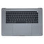 Apple MacBook Pro 15" A1707 (Late 2016 - Mid 2017) - Top Keyboard Frame + Keyboard US + Microphone + Trackpad + Speakers (Space Gray)