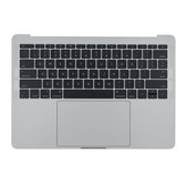 Apple MacBook Pro 13" A1708 (Late 2016 - Mid 2017) - Top Keyboard Frame + Keyboard US + Microphone + Trackpad + Speakers (Silver)