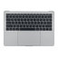 Apple MacBook Pro 13" A1708 (Late 2016 - Mid 2017) - Top Keyboard Frame + Keyboard US + Microphone + Trackpad + Speakers (Silver)