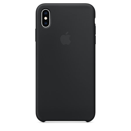 Apple - Silicone Case for iPhone XS Max, (Black)
