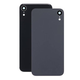 Apple iPhone XR - Rear Housing Glass + Camera Lens (Black)