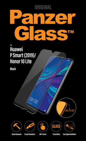 PanzerGlass - Tempered Glass for Huawei P Smart 2019, P Smart+ 2019, Honor 10 Lite & Honor 10i, black
