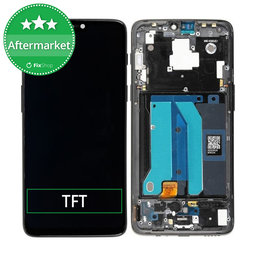 OnePlus 6 - LCD Display + Touch Screen + Frame (Midnight Black) TFT