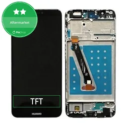 Huawei P Smart - LCD Display + Touch Screen + Frame (Black) TFT