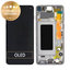 Samsung Galaxy S10 G973F - LCD Display + Touch Screen + Frame (Prism Black) - GH82-18850A, GH82-18835A, GH82-18860A Genuine Service Pack