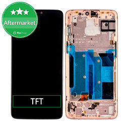 OnePlus 6 - LCD Display + Touch Screen + Frame (Rose Gold) TFT