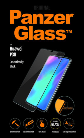 PanzerGlass - Tempered Glass Case Friendly for Huawei P30, black