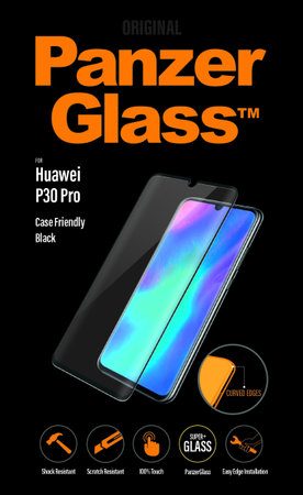 PanzerGlass - Tempered Glass Case Friendly for Huawei P30 Pro, black