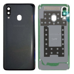Samsung Galaxy A40 A405F - Battery Cover (Black) - GH82-19406A Genuine Service Pack