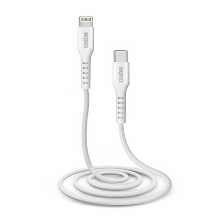 SBS - Lightning / USB-C Cable (1m), white