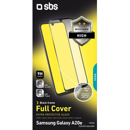 SBS - Tempered Glass Full Cover for Samsung Galaxy A20e, Black