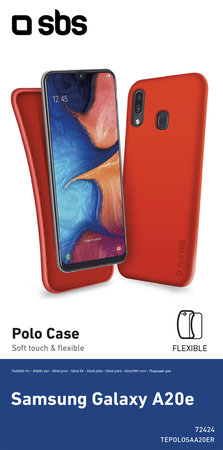 SBS - Case Polo for Samsung Galaxy A20e, red