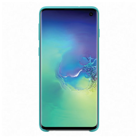 Samsung - Silicone Cover Case for Samsung Galaxy S10, Green