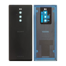 Sony Xperia 1 - Battery Cover (Black) - 1319-0282 Genuine Service Pack