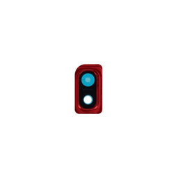 Samsung Galaxy A10 A105F - Rear Camera Glass + Frame (Red) - GH98-44415D Genuine Service Pack