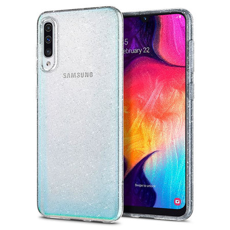 Spigen - Liquid Crystal Glitter Case for Samsung Galaxy A50, transparent