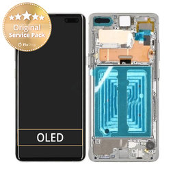 Samsung Galaxy S10 5G G977B - LCD Display + Touch Screen + Frame (Majestic Black) - GH82-20442B Genuine Service Pack