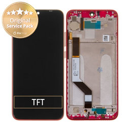 Xiaomi Redmi Note 7 - LCD Display + Touch Screen + Frame (Nebula Red) - 5609100030C7, 560910008033 Genuine Service Pack