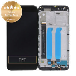 Xiaomi Mi A1(5x) - LCD Display + Touch Screen + Frame (Black) - 5606100060B6 Genuine Service Pack