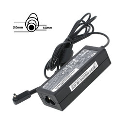 Charging adapter for Acer, 77011168, 45W, 19V, Black, Genuine Service Pack