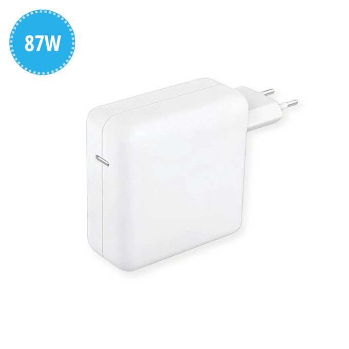 USB-C charging adapter, 87W, compatible with Apple