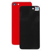 Apple iPhone 8 - Rear Housing Glass + Camera Lens (Red)