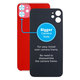 Apple iPhone 11 - Rear Housing Glass with Bigger Camera Hole (Red)